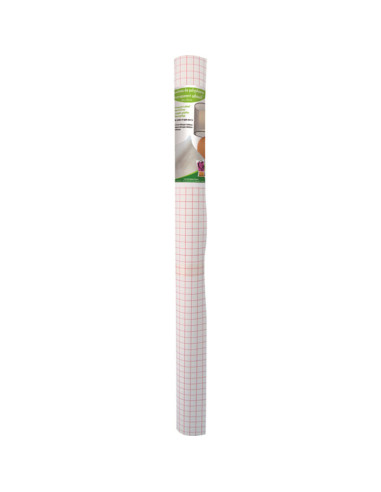 Gridded transparent adhesive polyphane roll