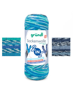 Sockenwolle 2 in 1 Gründl sock yarn