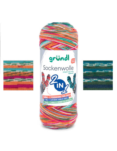 Hot Socks Color Gründl sock yarn