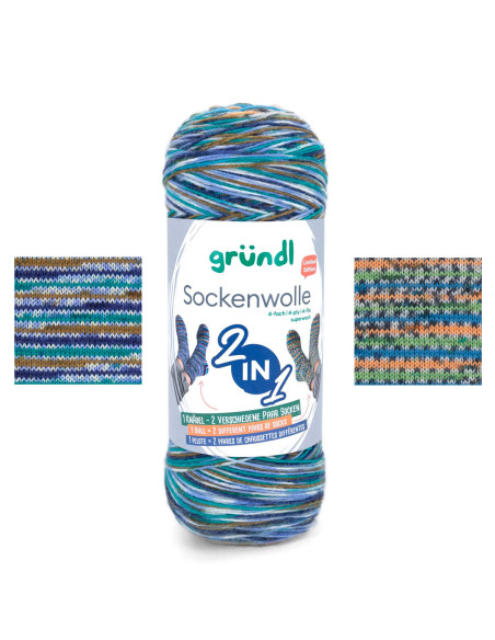 Hot Socks Color Gründl sock yarn