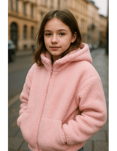 Fleece fabric - Baby pink