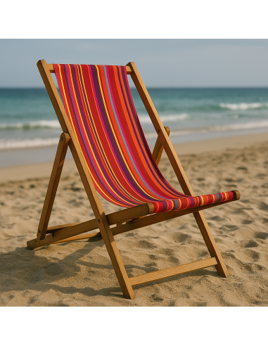 Deckchair fabric - Portofino red