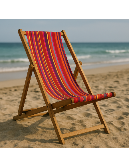 Deckchair fabric - Portofino red