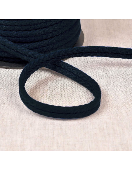 Double piping cord herringbone - Midnight blue
