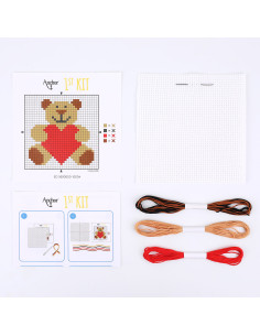 My First Cross Stitch Kit - Teddy Bear 2