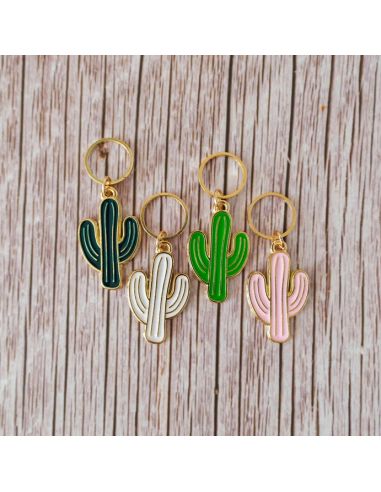 Set of 4 stitch markers - Cactus