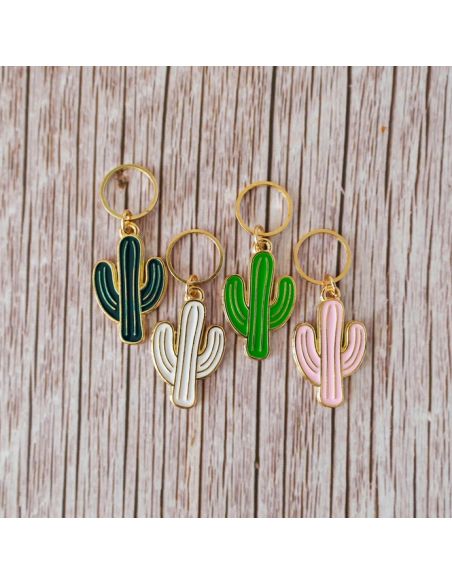 Set of 4 stitch markers - Cactus