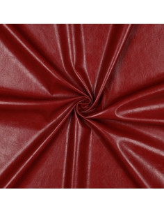 Shiny stretch faux fabric for clothing - Red
