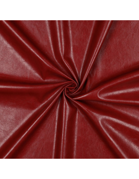 Shiny stretch faux fabric for clothing - Red