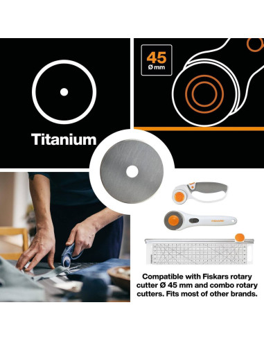 Fiskars Titanium Rotary Blade Ø45 mm