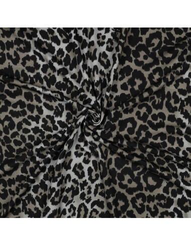 Viscose jersey fabric - Leopard