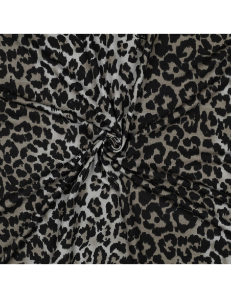 Viscose jersey fabric - Leopard