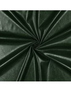 Shiny stretch faux fabric for clothing - English green