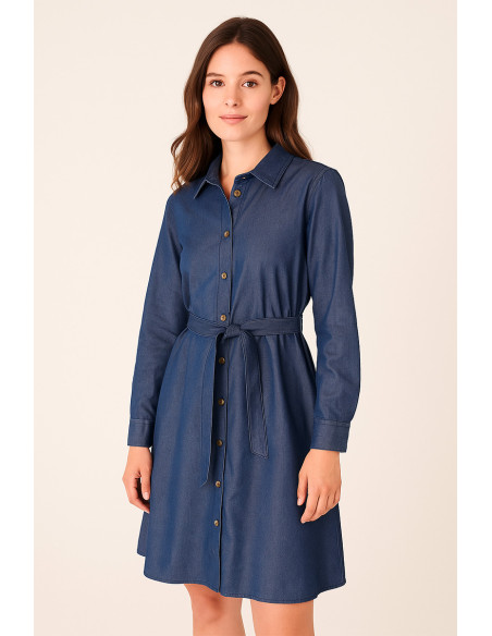 Tencel denim fabric - Indigo blue