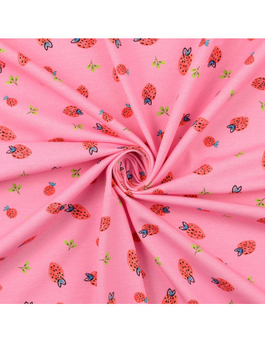 Jersey fabric - Strawberries