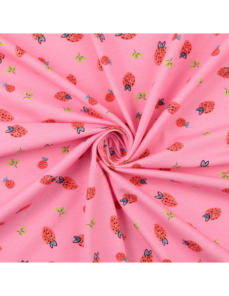 Jersey fabric - Strawberries