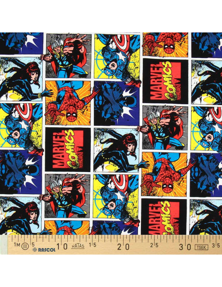 Avengers Jersey Fabric - Superheroes