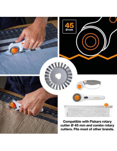 Fiskars Rotary Blade Zigzag Ø45 mm 2