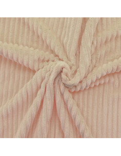 Minky fabric wide ribs - Beige