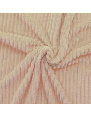 Minky fabric wide ribs - Beige
