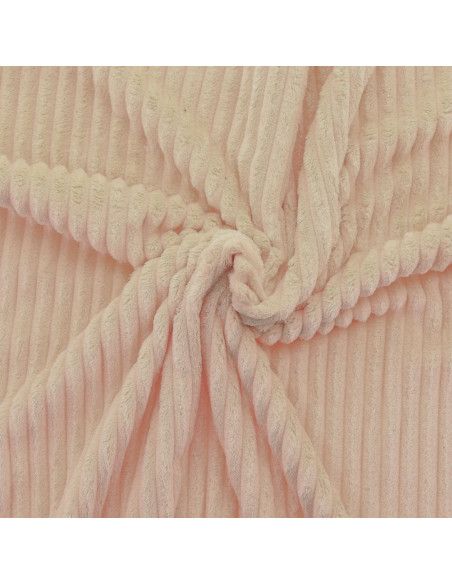 Minky fabric wide ribs - Beige