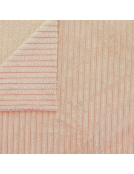 Minky fabric wide ribs - Beige