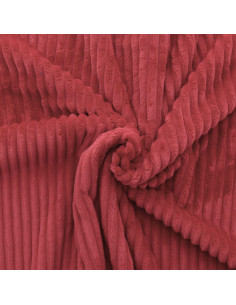 Minky fabric wide ribs - Terracotta