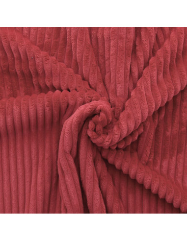 Minky fabric wide ribs - Terracotta