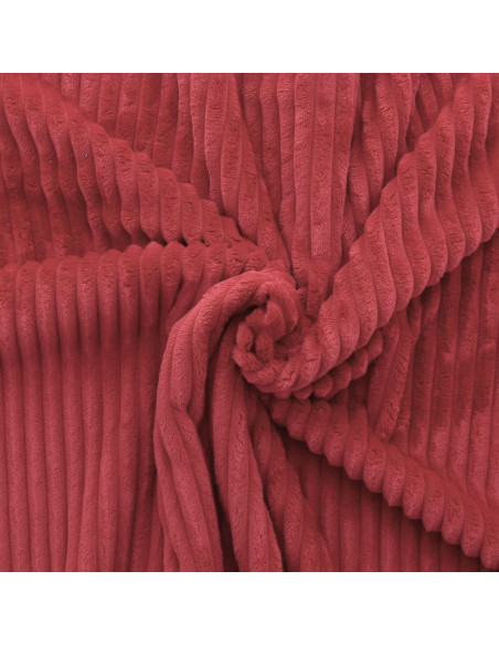 Minky fabric wide ribs - Terracotta