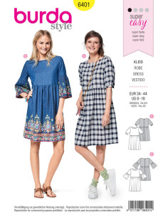 Dress pattern - Burda 6401