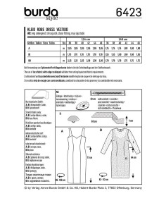 Dress pattern - Burda 6423 2