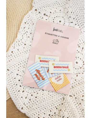 Lot de 6 étiquettes à coudre - Assortiment Dolce Vita