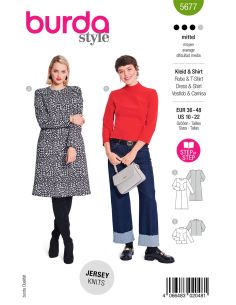 Dress and T-shirt pattern - Burda 5677