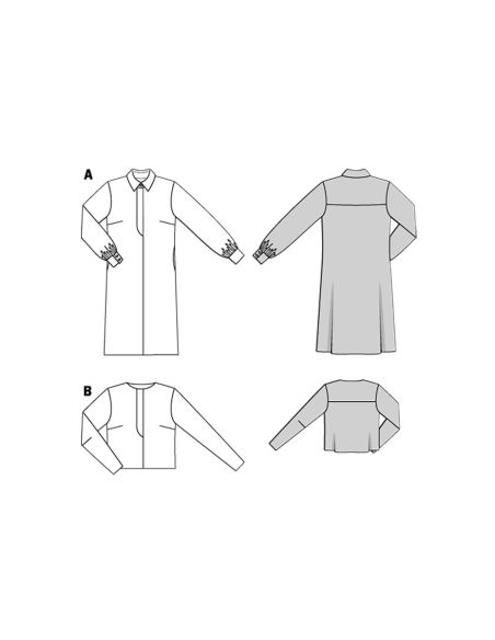 Dress and blouse pattern - Burda 5678