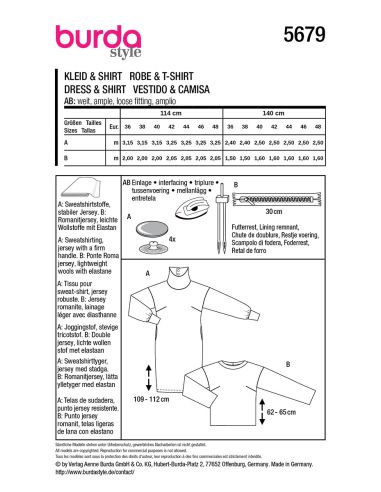 Sweater pattern - Burda 5679