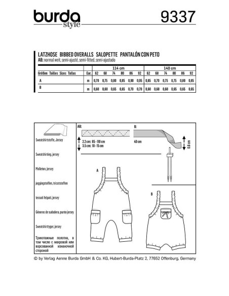 Overall pattern - Burda 9337