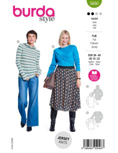 Sweater and T-shirt pattern - Burda 5680