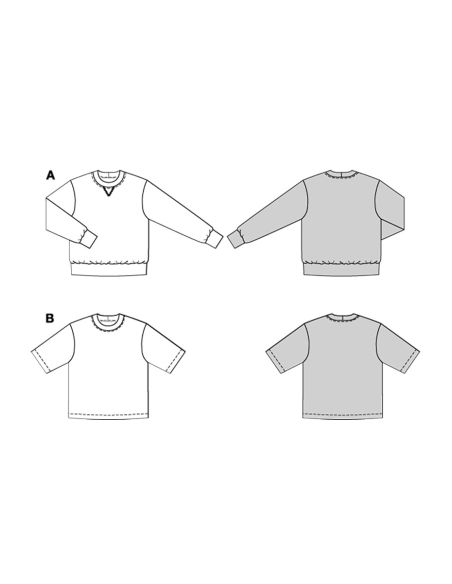 T-shirt Pattern - Burda 5682