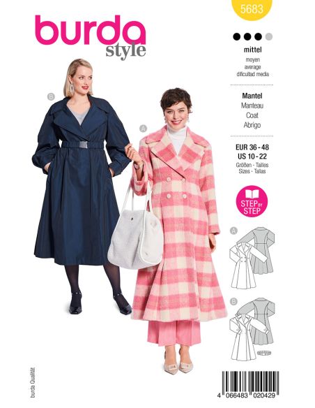 Coat pattern - Burda 5683