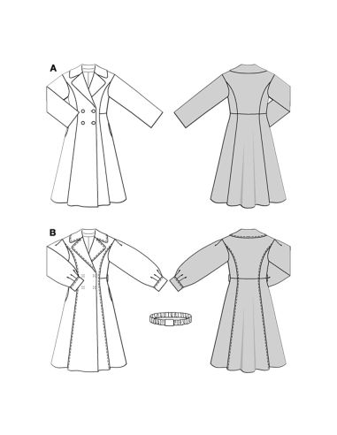 Coat pattern - Burda 5683