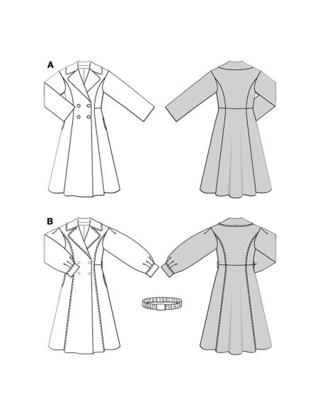 Coat pattern - Burda 5683