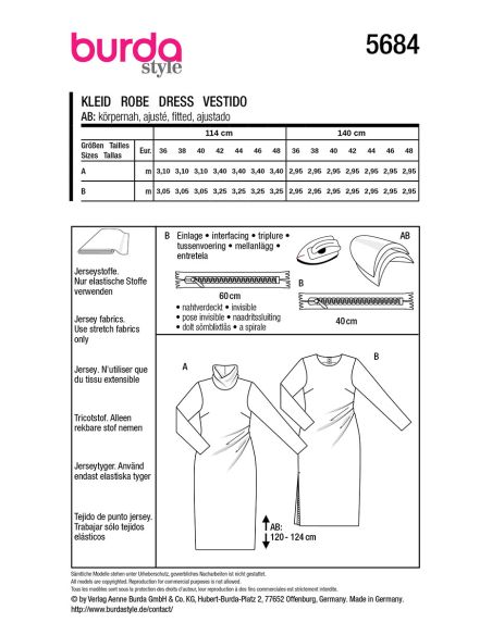 Dress pattern - Burda 5684