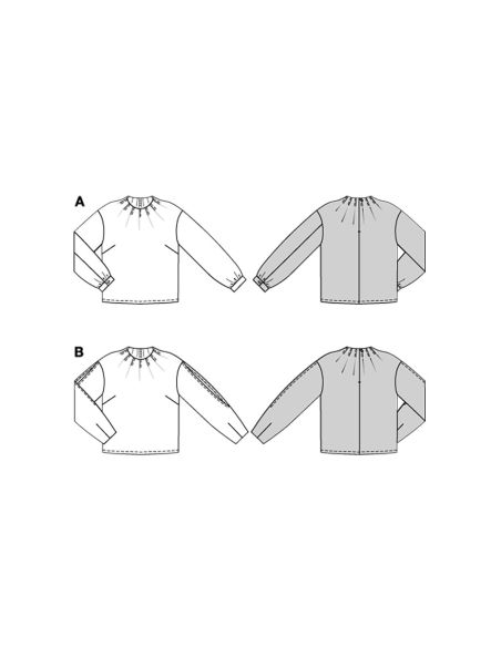 Blouse pattern - Burda 5685