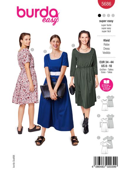 Dress pattern - Burda 5686
