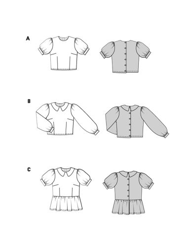 Blouse pattern - Burda 5687