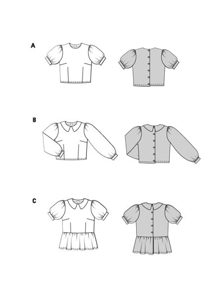 Blouse pattern - Burda 5687