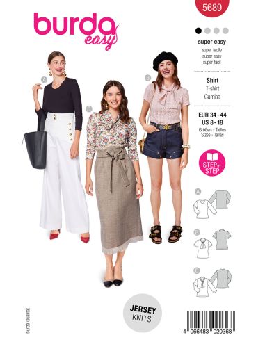 T-shirt Pattern - Burda 5689