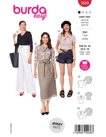 T-shirt Pattern - Burda 5689