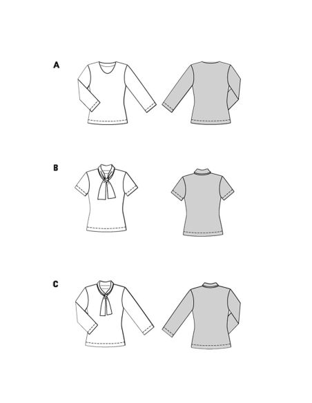 T-shirt Pattern - Burda 5689