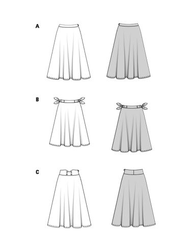 Skirt pattern - Burda 5690